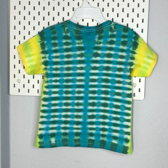 🍭KIDS Tie-Dye T-Shirt | Blue/Green/Yellow | XS - Picture 4 of 6